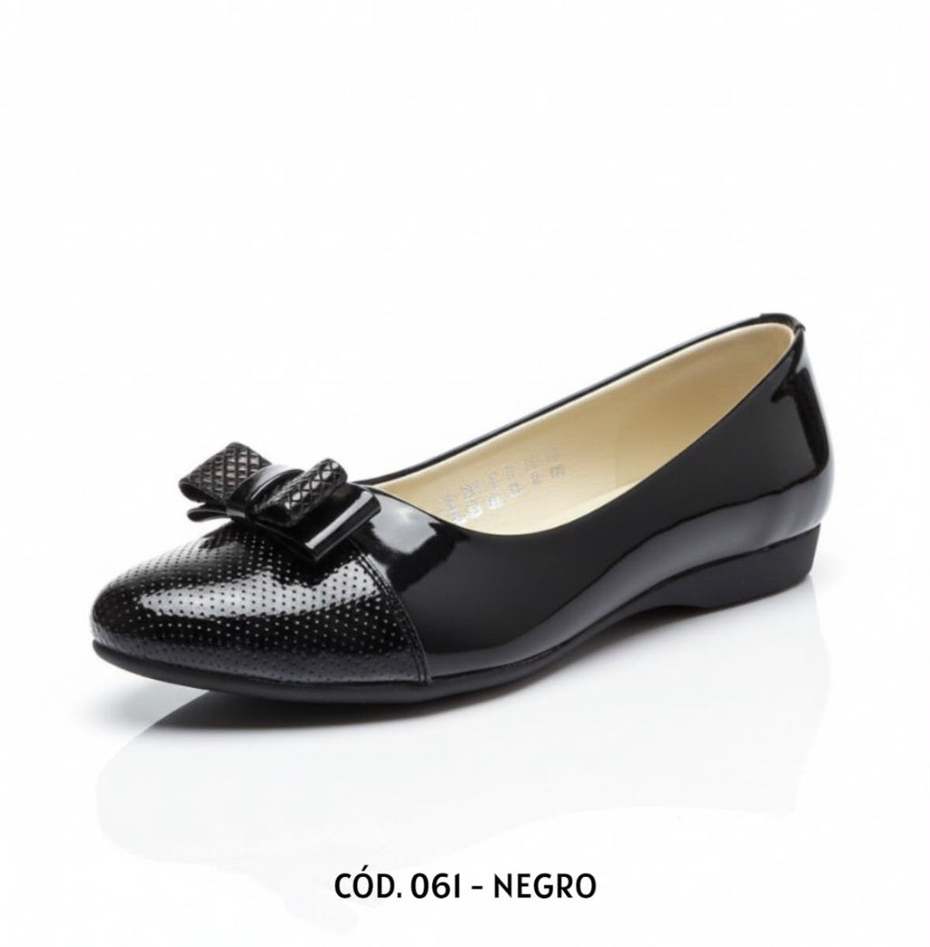 Balerina 061 Negro Charol